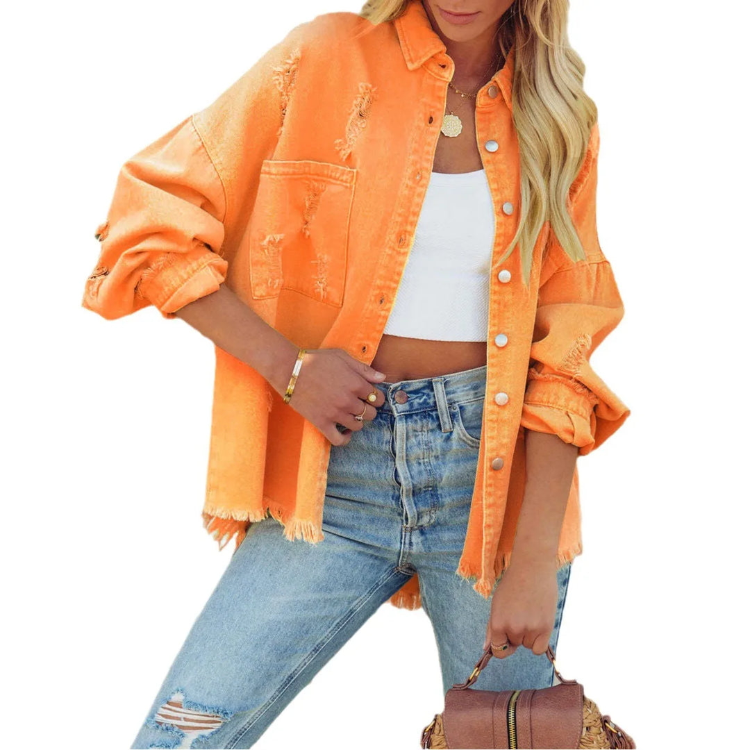 Juniper™ | Ripped Denim Jacket