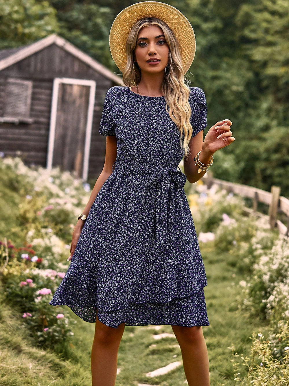 Kinsley Rae™ | Floral Pleated Summer Dress