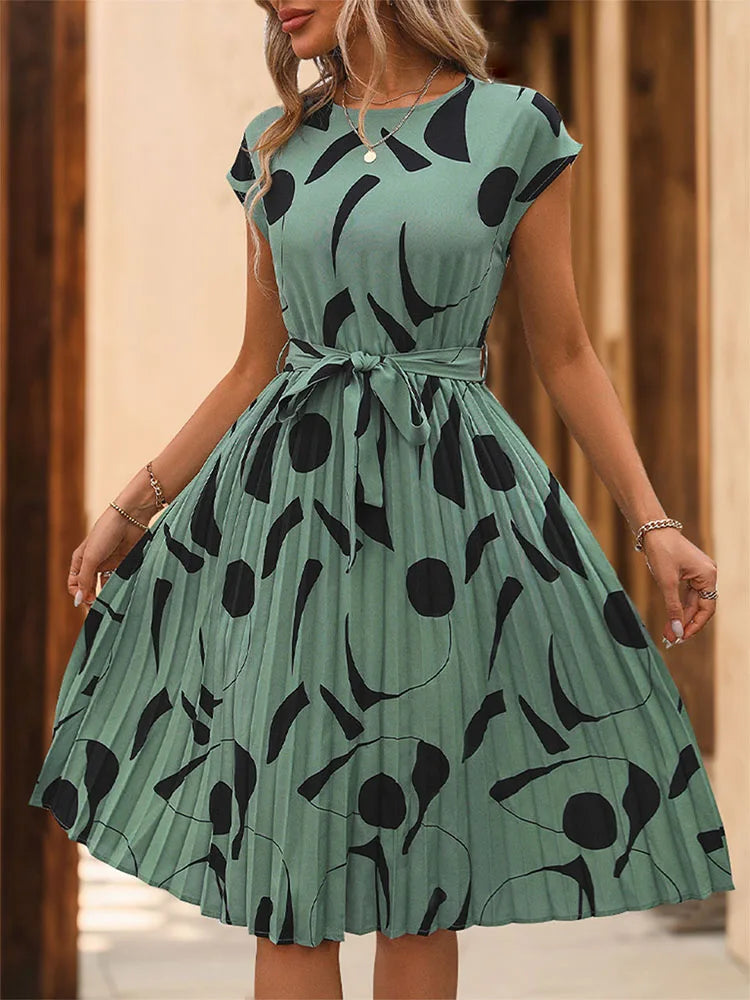 Lily™ | Pleated Midi Summer Dress