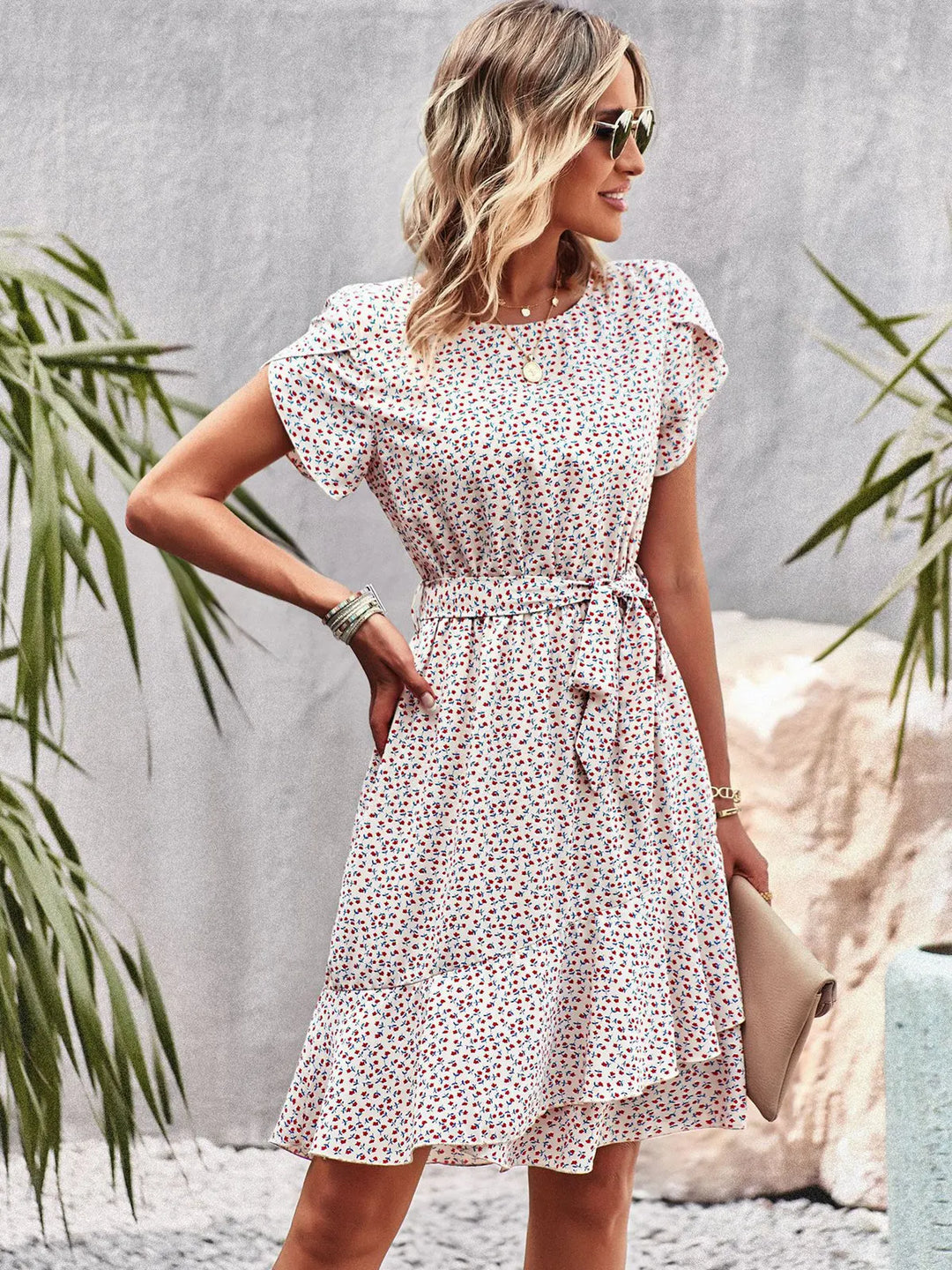 Kinsley Rae™ | Floral Pleated Summer Dress