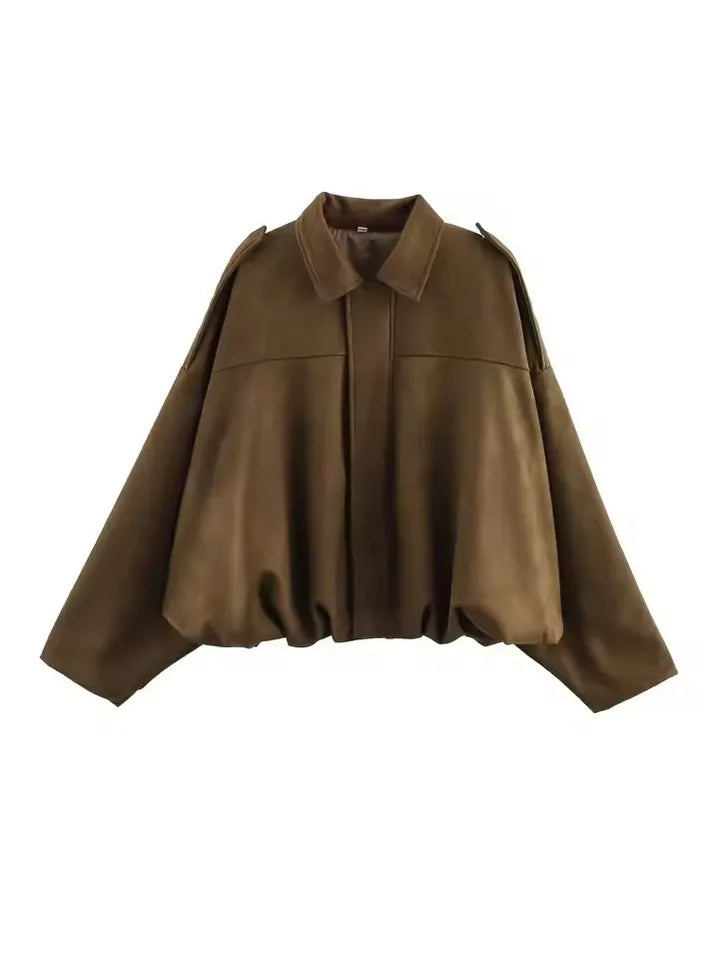 Apple™ | Suede Bomber Jacket