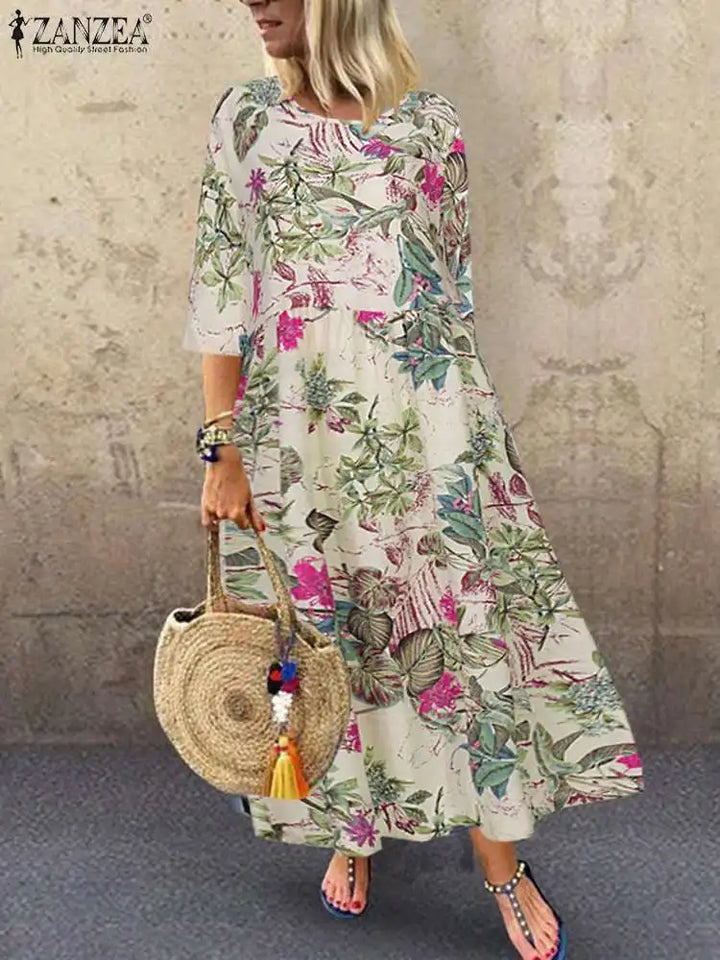 Hallie™ | Floral Boho Sundress
