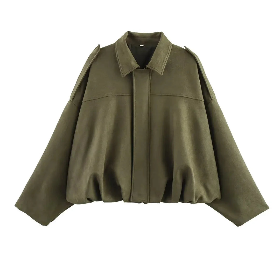 Apple™ | Suede Bomber Jacket