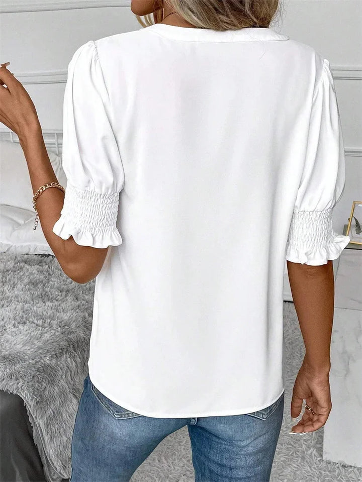 Charlotte™ | Puff Sleeve Summer Blouse