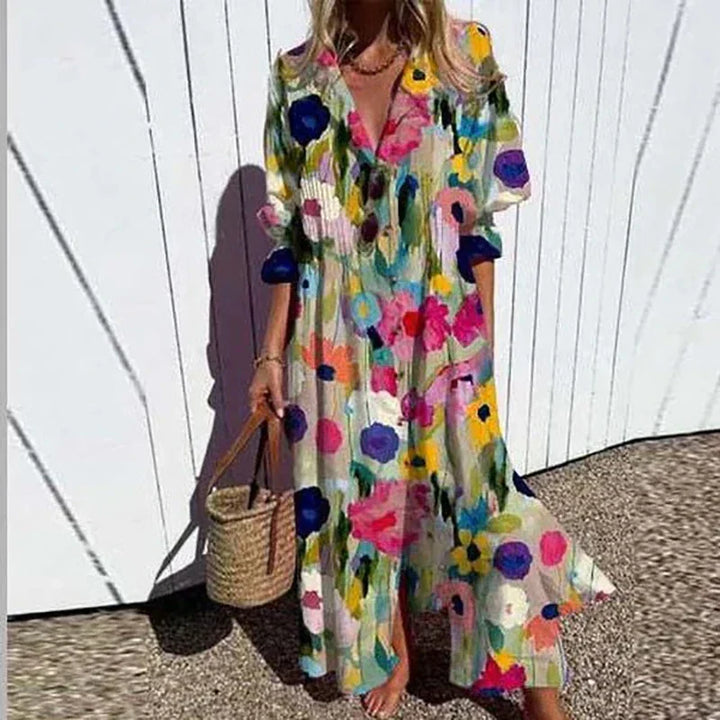 Nyara™ | Floral Maxi Dress