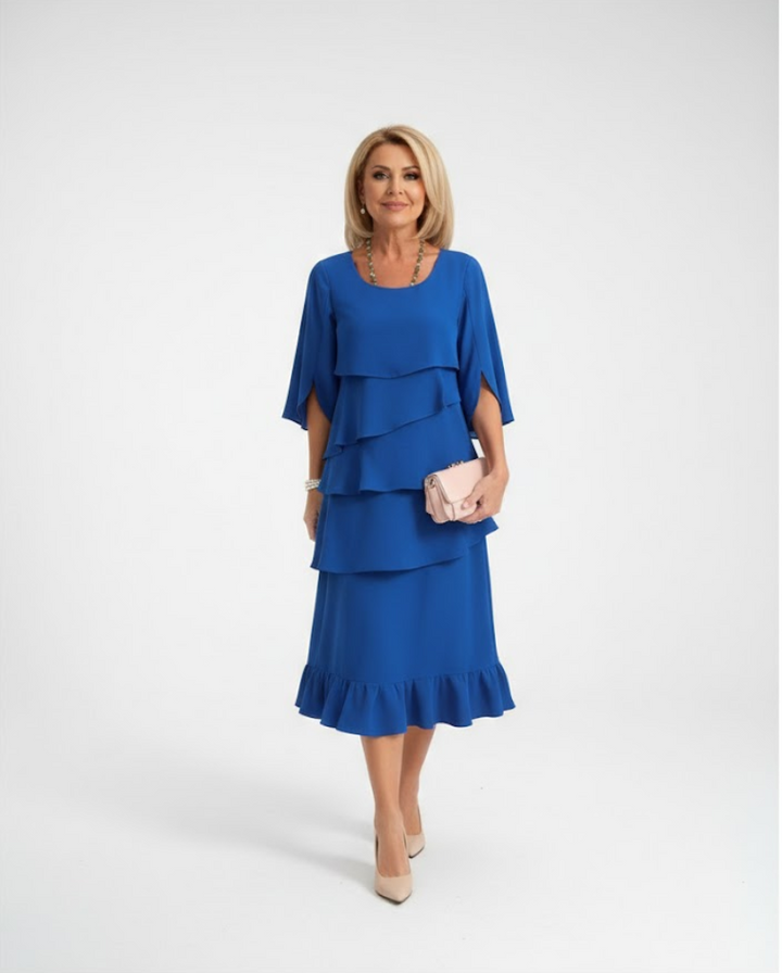 Vespera™ | Feminine Midi Dress