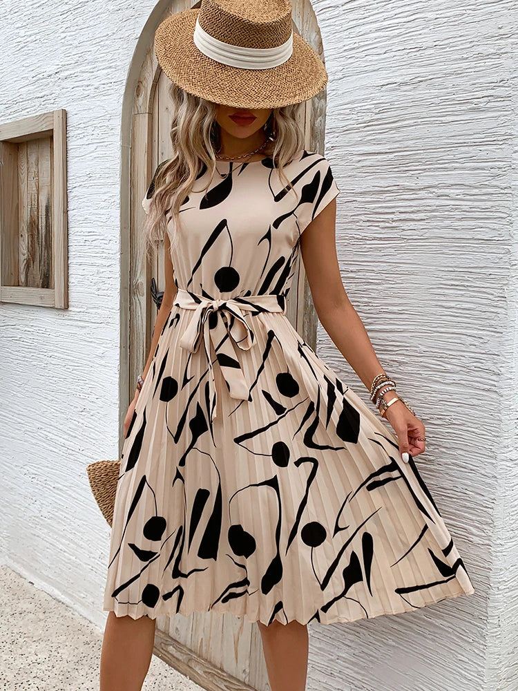 Lily™ | Pleated Midi Summer Dress