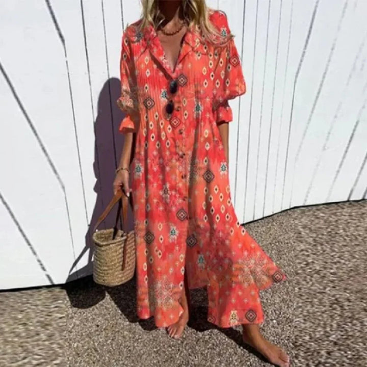 Nyara™ | Floral Maxi Dress