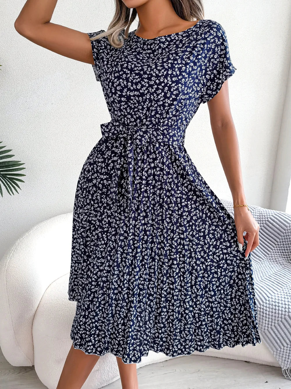 Penelope™ | Floral Pleated Maxi Dress