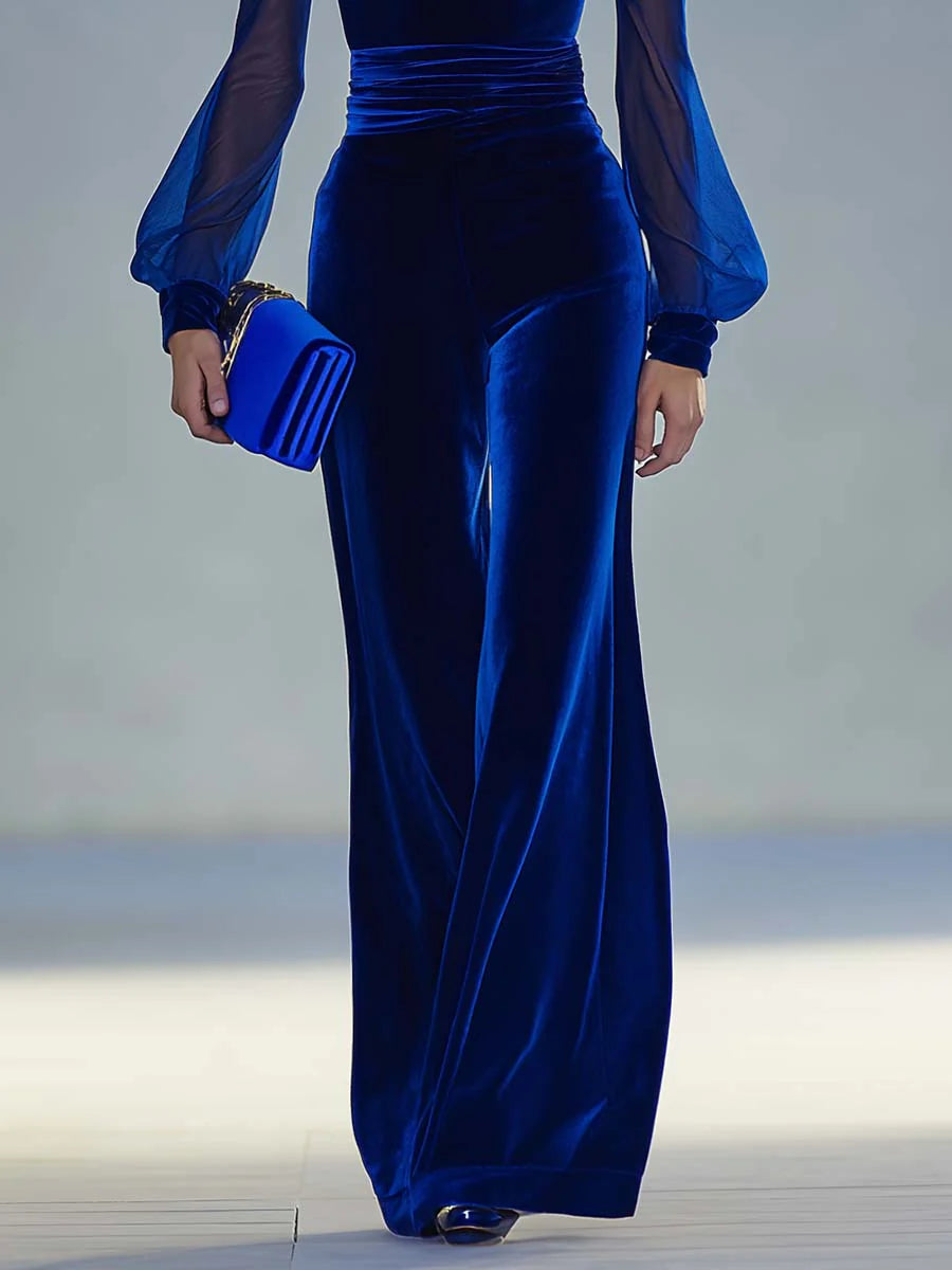 Kate™ | Velvet V-Neck Jumpsuit
