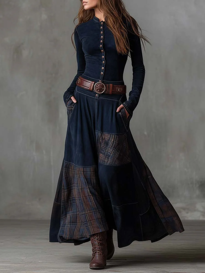 Ivy™ | Suede Maxi Dress