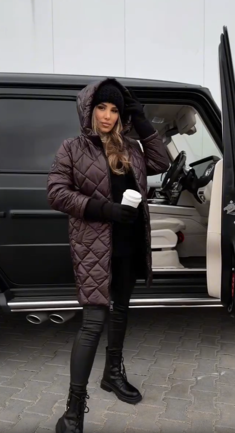 Connie™ | Quilted Down Jacket with Hood
