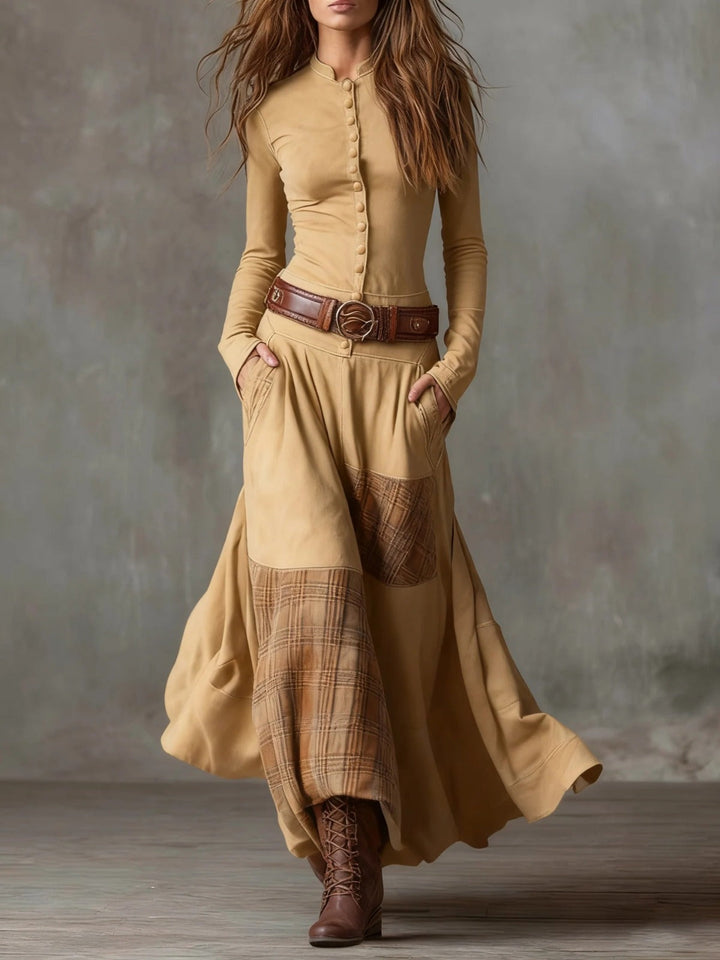 Ivy™ | Suede Maxi Dress