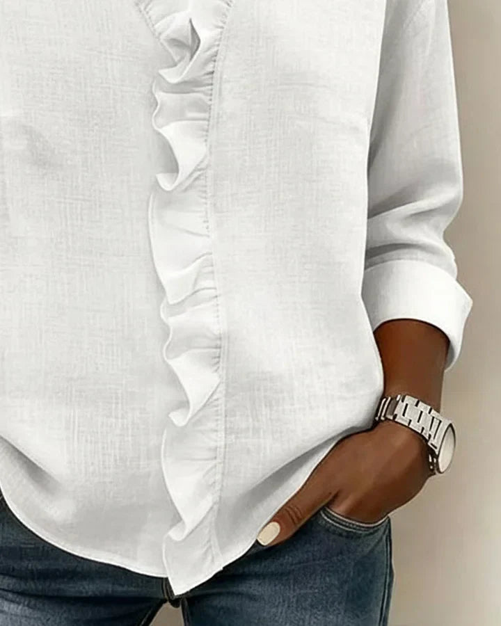 Bryanna™ | Ruffle V-Neck Blouse
