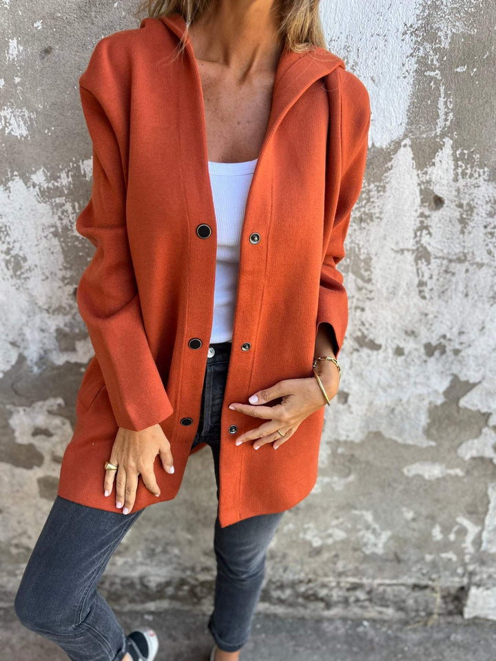 Sara™ | Hooded Button Cardigan