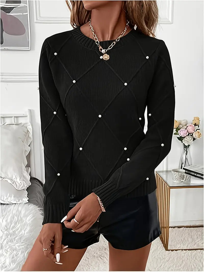 Sienna™ | Pearl-Appliqué Sweater
