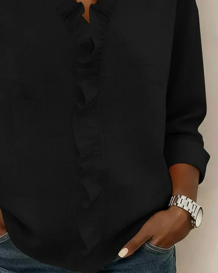 Bryanna™ | Ruffle V-Neck Blouse