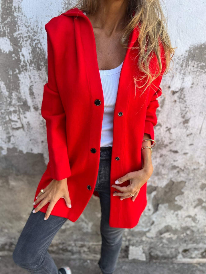 Sara™ | Hooded Button Cardigan