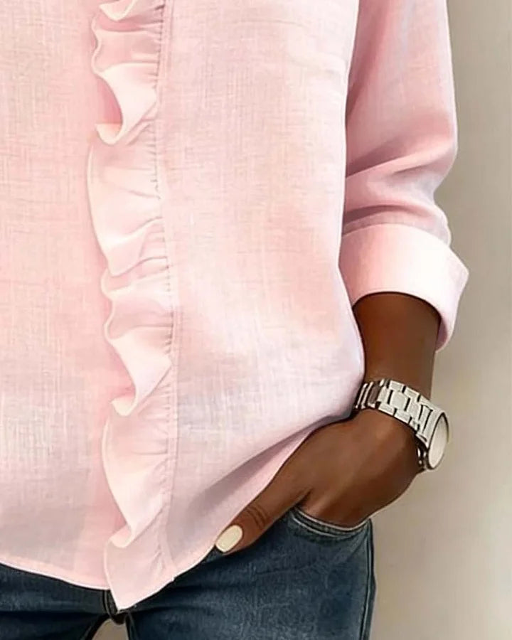 Bryanna™ | Ruffle V-Neck Blouse