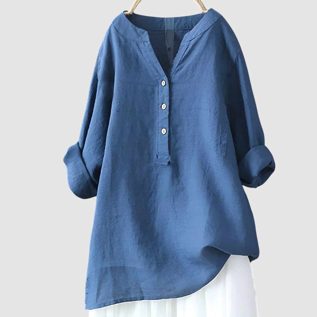Marlowe Jade™ | Breezy Button-Up Shirt