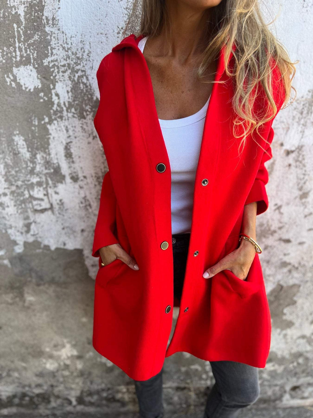Sara™ | Hooded Button Cardigan