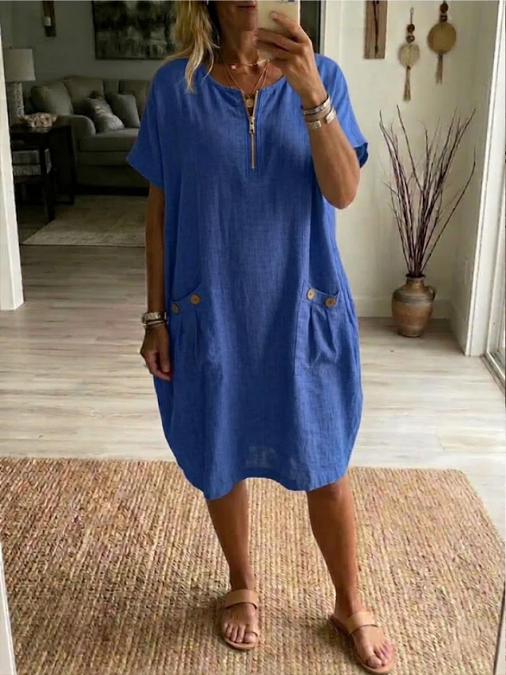 Vera™ | Vestido informal con cremallera