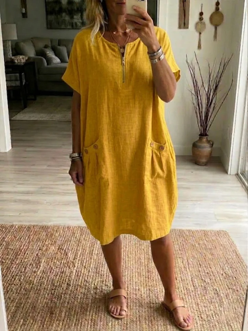 Vera™ | Vestido informal con cremallera