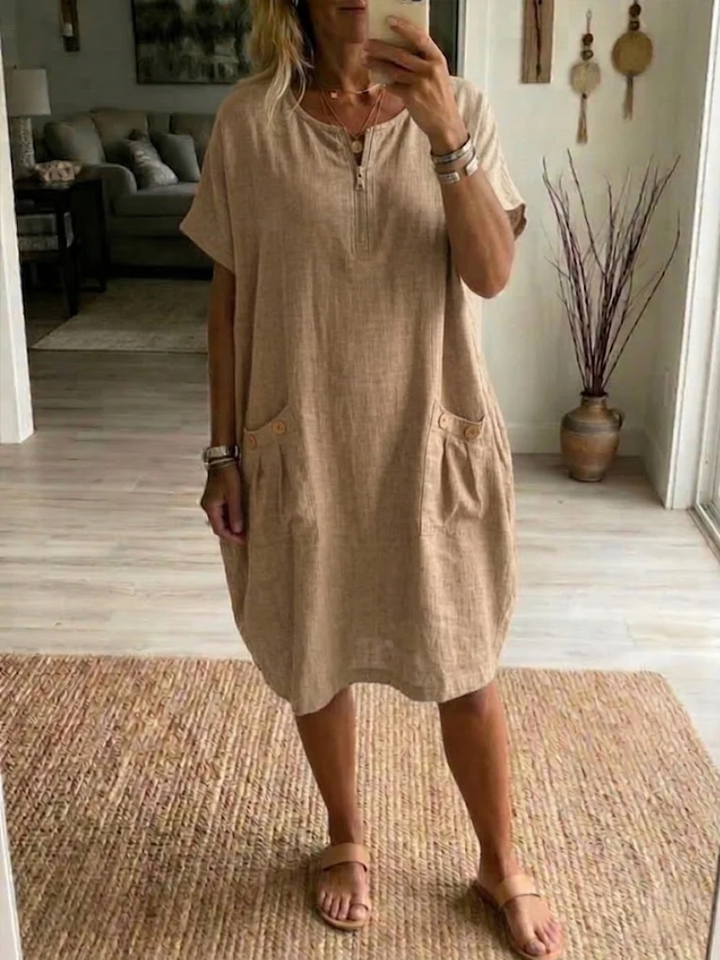 Vera™ | Vestido informal con cremallera
