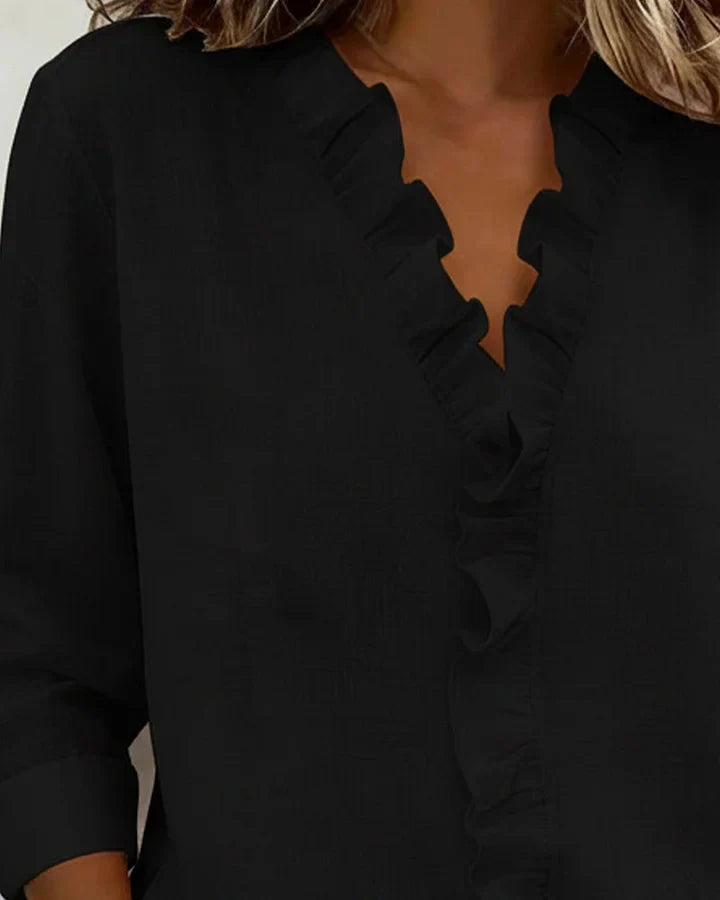 Bryanna™ | Ruffle V-Neck Blouse