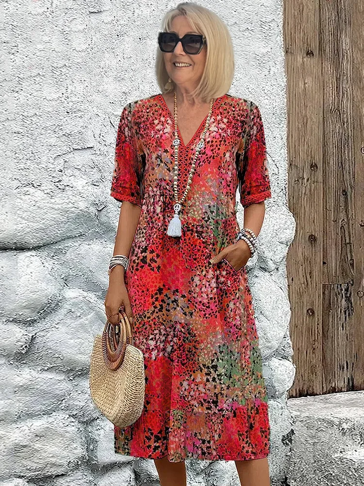 Azalea™ | Vibrant Midi Dress