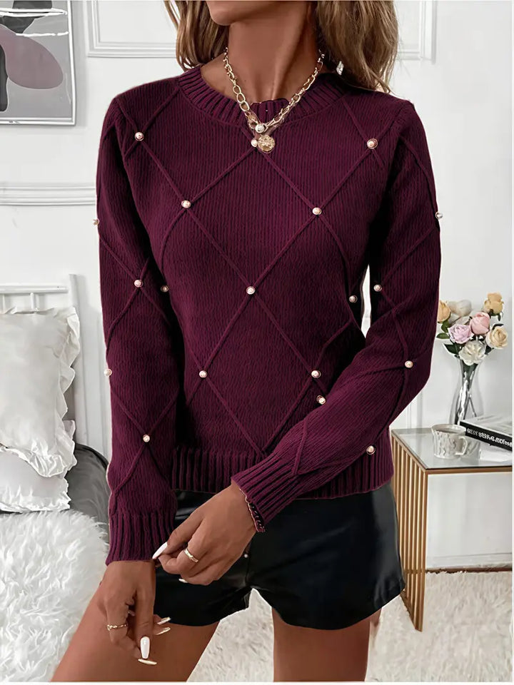 Sienna™ | Pearl-Appliqué Sweater