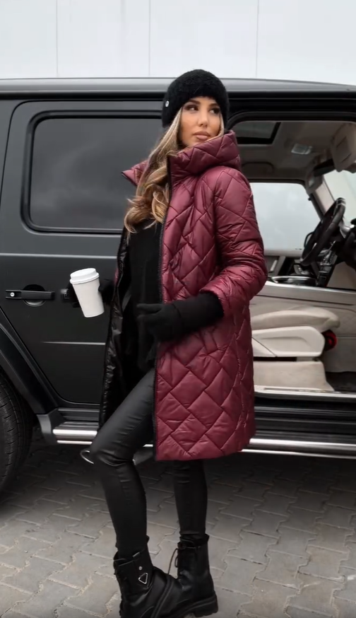 Connie™ | Quilted Down Jacket with Hood