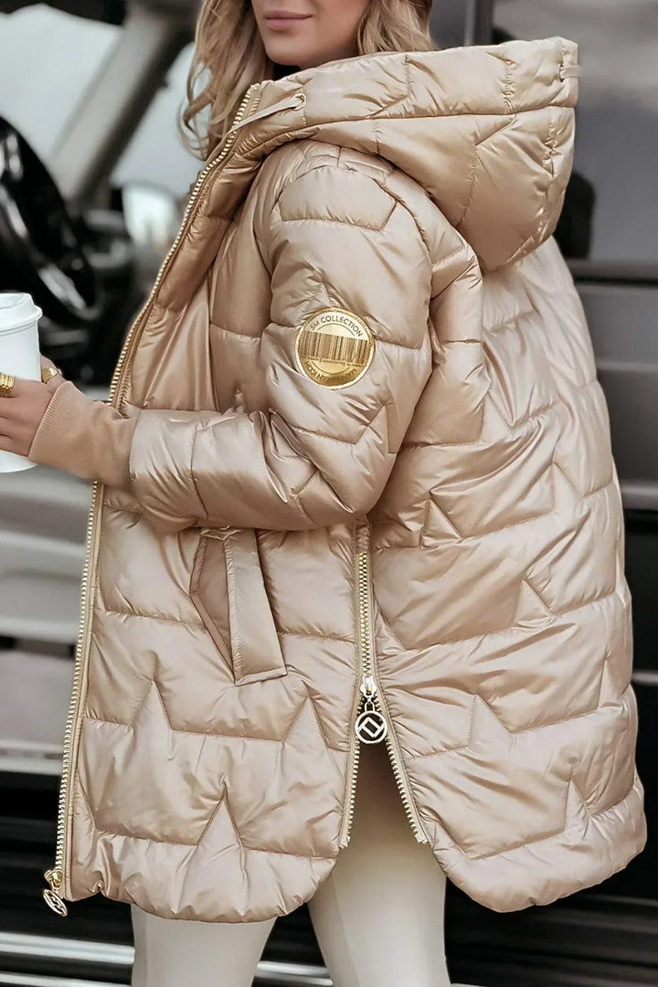 Madison Rae™ | Long Quilted Hooded Jacket