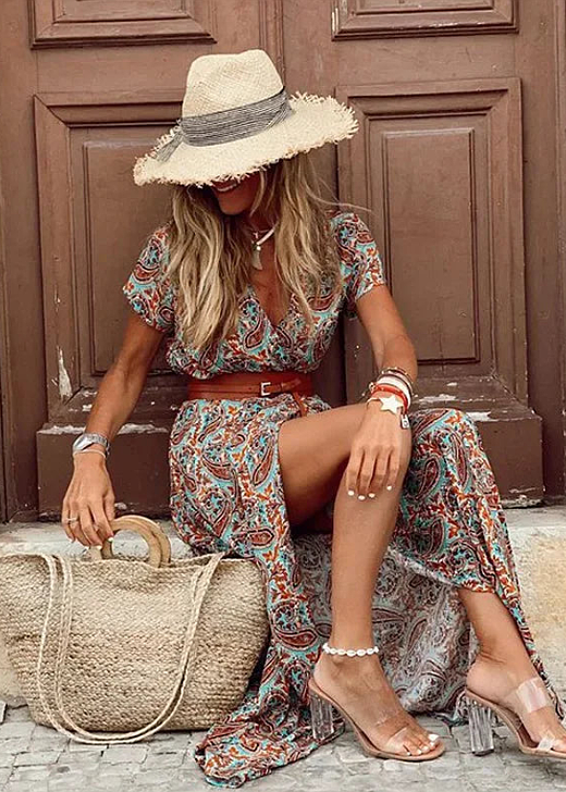 Oaklyn™ | Vestido largo estilo bohemio