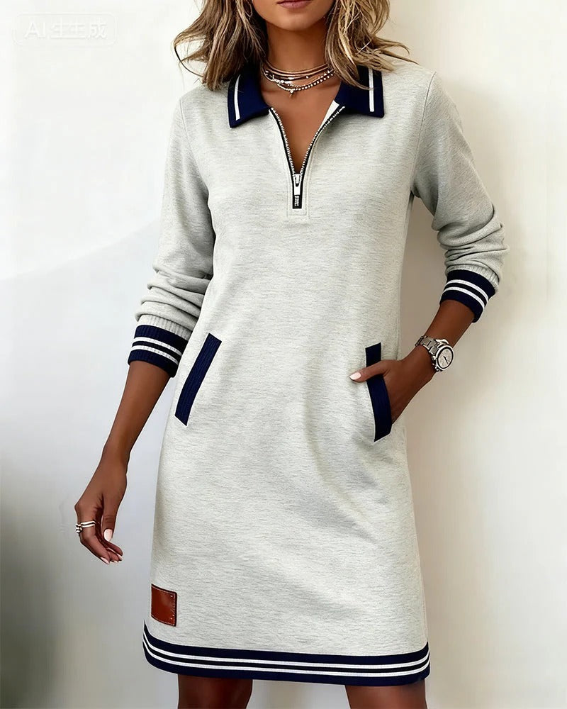 Mireya™ | Long Sleeve Cotton Dress