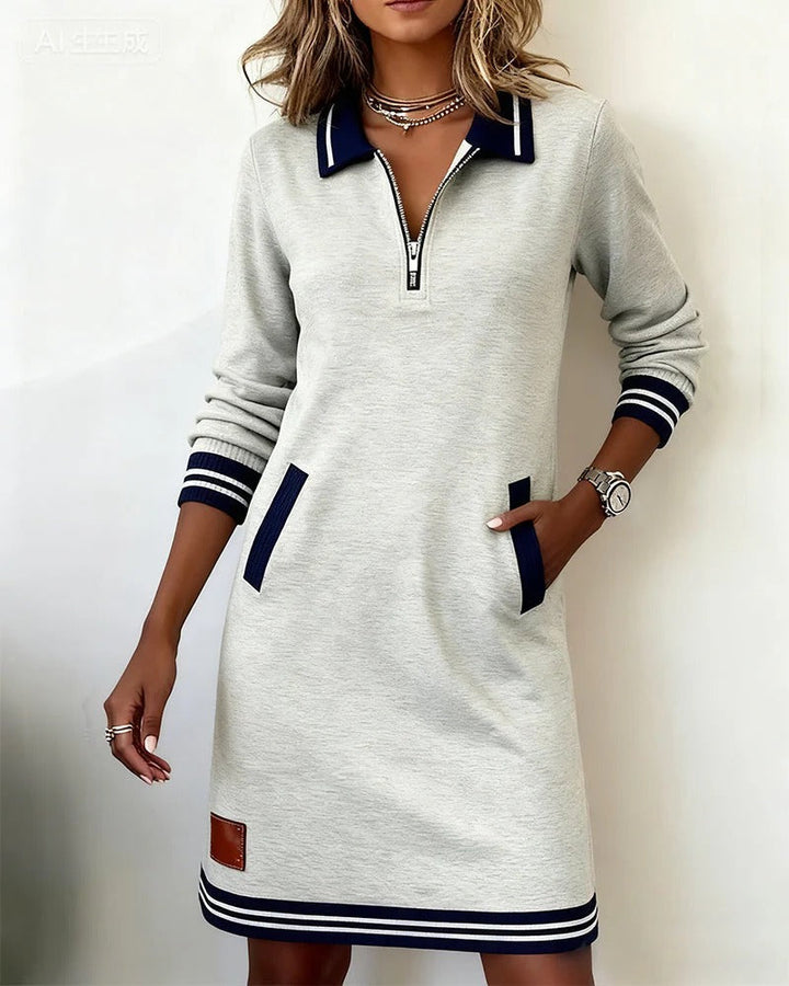 Mireya™ | Long Sleeve Cotton Dress