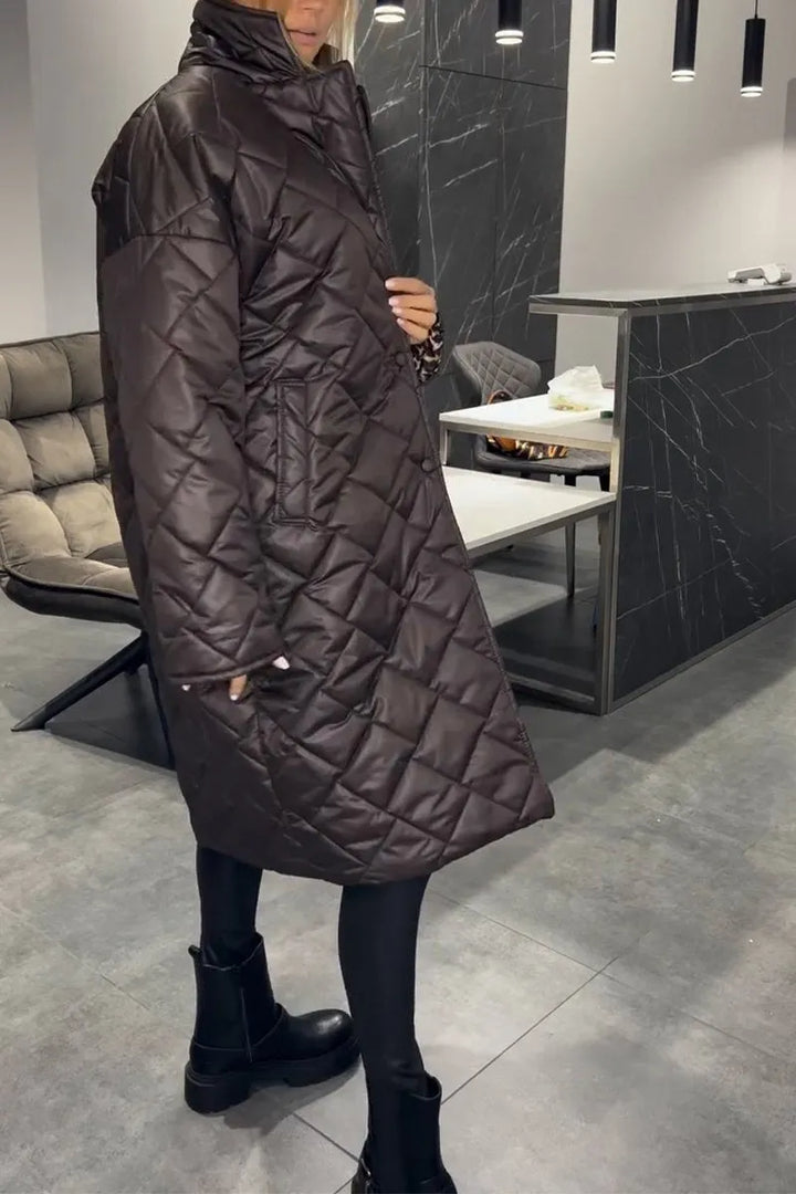 Kelly™ | Timeless Leopard-Lined Elegance Coat