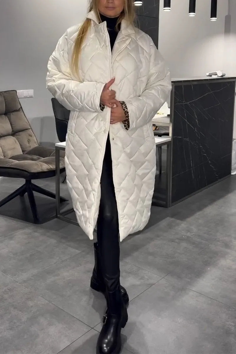 Kelly™ | Timeless Leopard-Lined Elegance Coat
