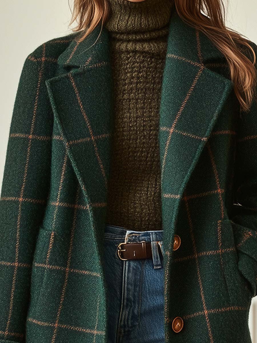 Emery™ | Checked Wool Coat