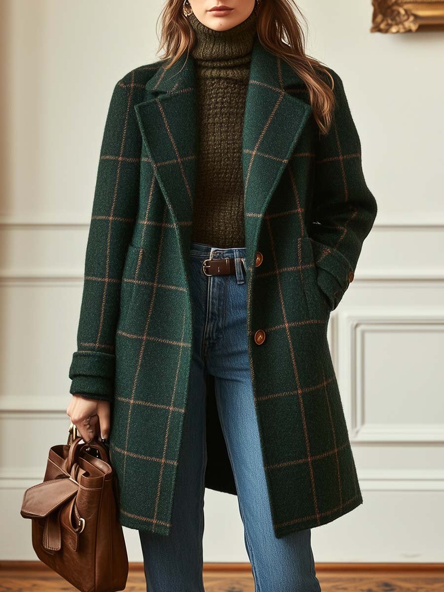 Emery™ | Checked Wool Coat