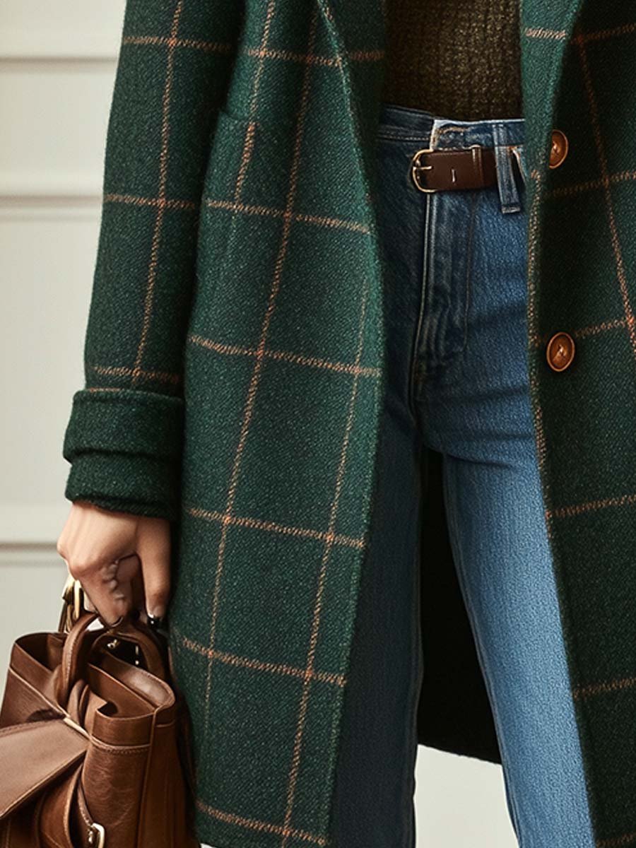Emery™ | Checked Wool Coat