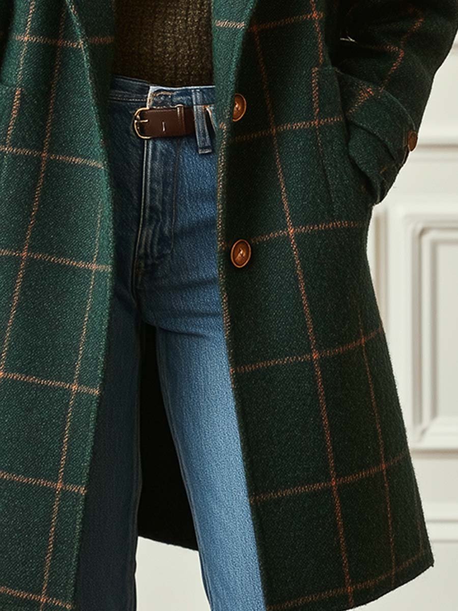Emery™ | Checked Wool Coat
