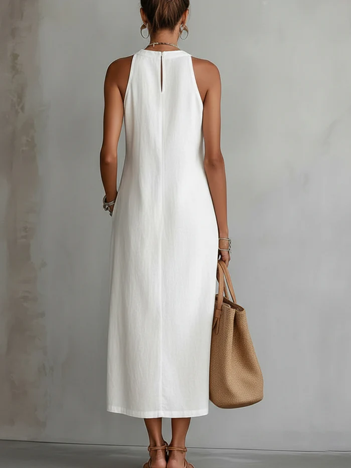 Vaelith™ | Vestido midi de lino